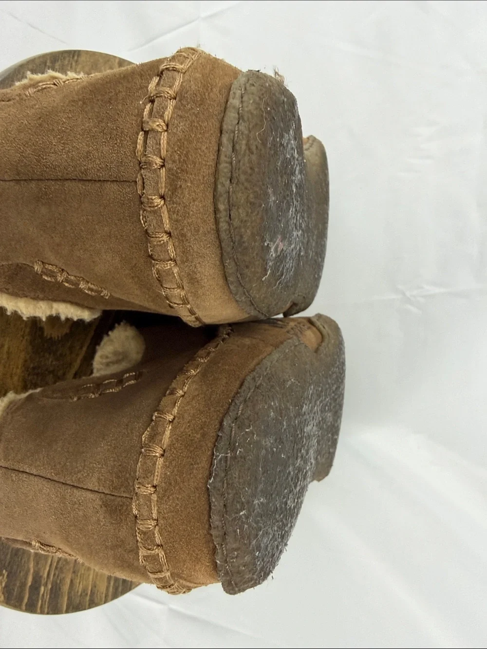 Sorel Manawan Suede Moccasin Bootie Slippers w/ Faux Fur Lining, Mens 10
